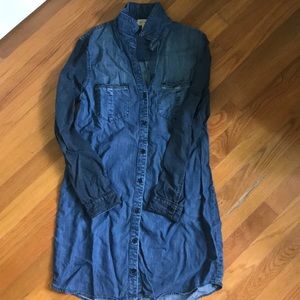 Denim shirt dress